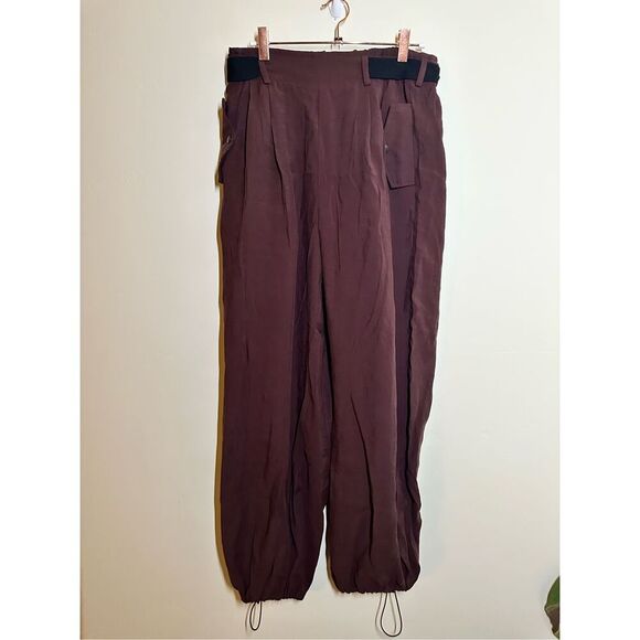 Anthropologie Brown Pull On Safari Pants Size Small New - Picture 7 of 8